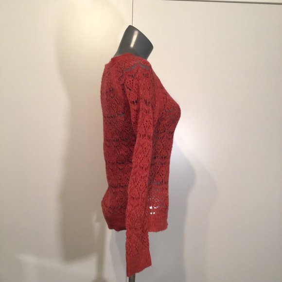 Aeropostale V-Neck Loose Knit Sweater Size S - Picture 3 of 12